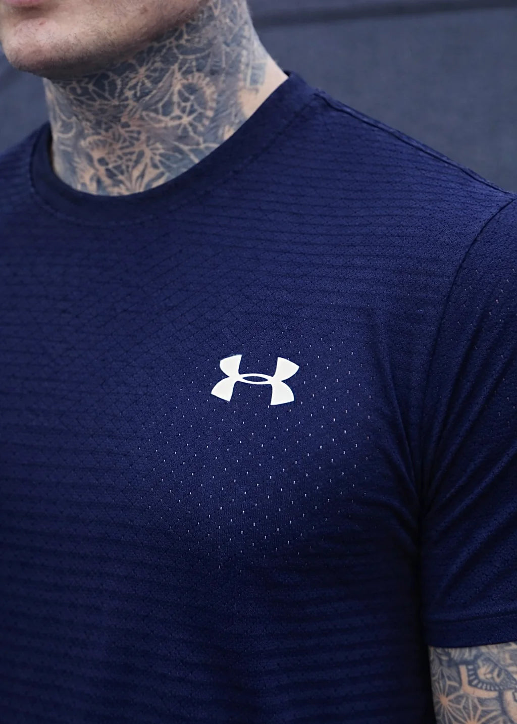 LYCRA STRETCHABLE STYLISH SHIRT-NAVY BLUE