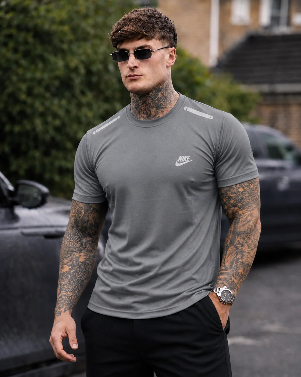 Modern Summer Shirt-Gray