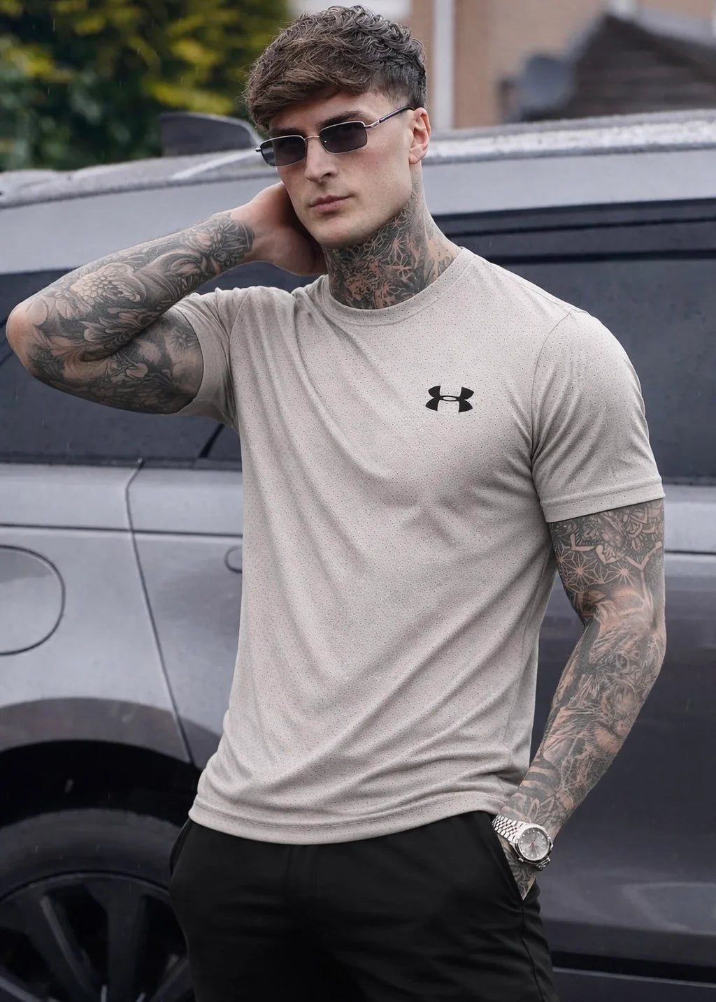 LYCRA STRETCHABLE STYLISH SHIRT-TAN