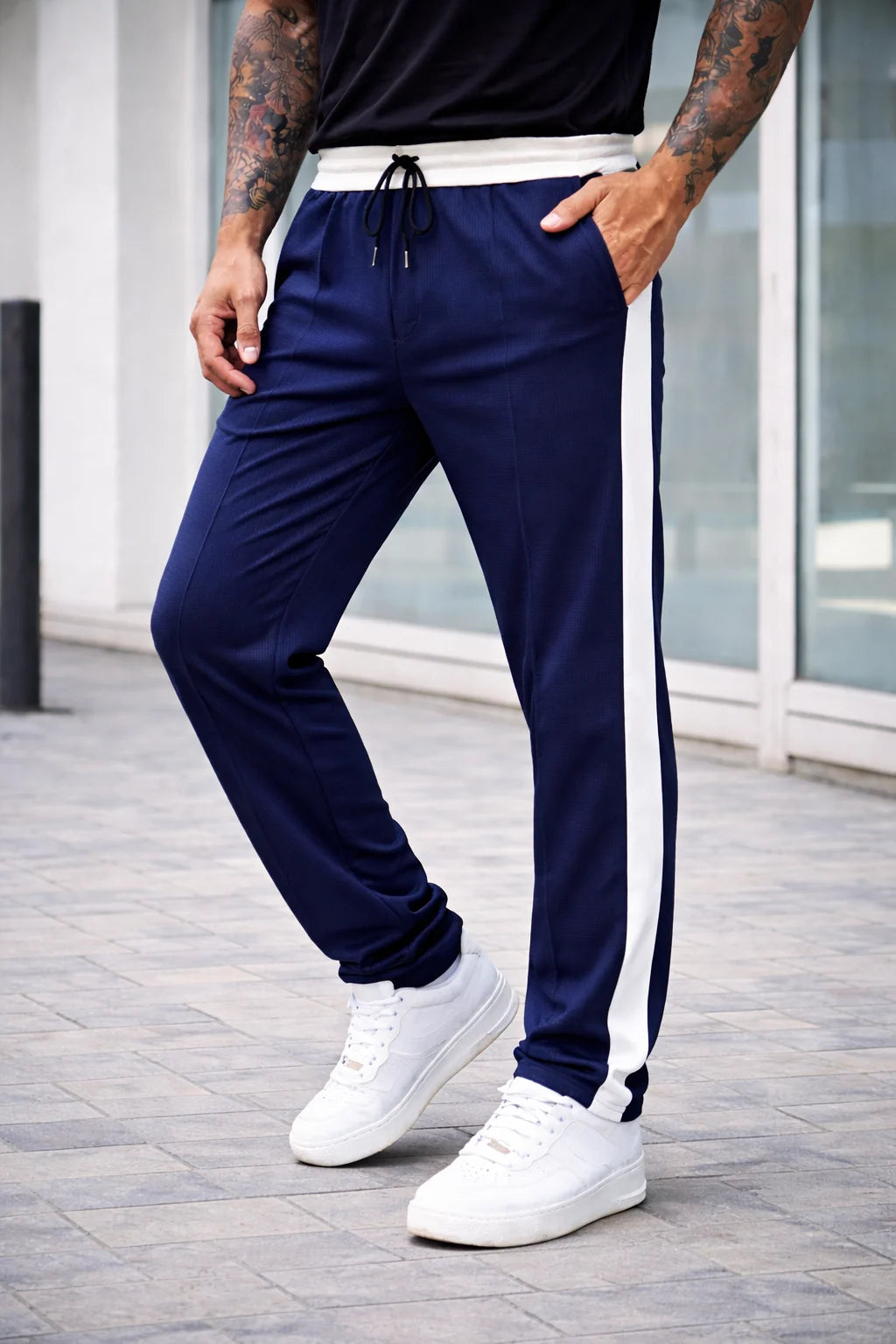 THE BRONZE FIT TROUSER-NAVY