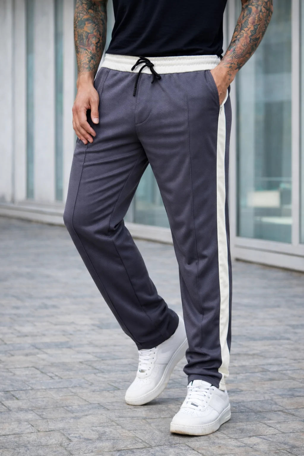THE BRONZE FIT TROUSER-GRAY