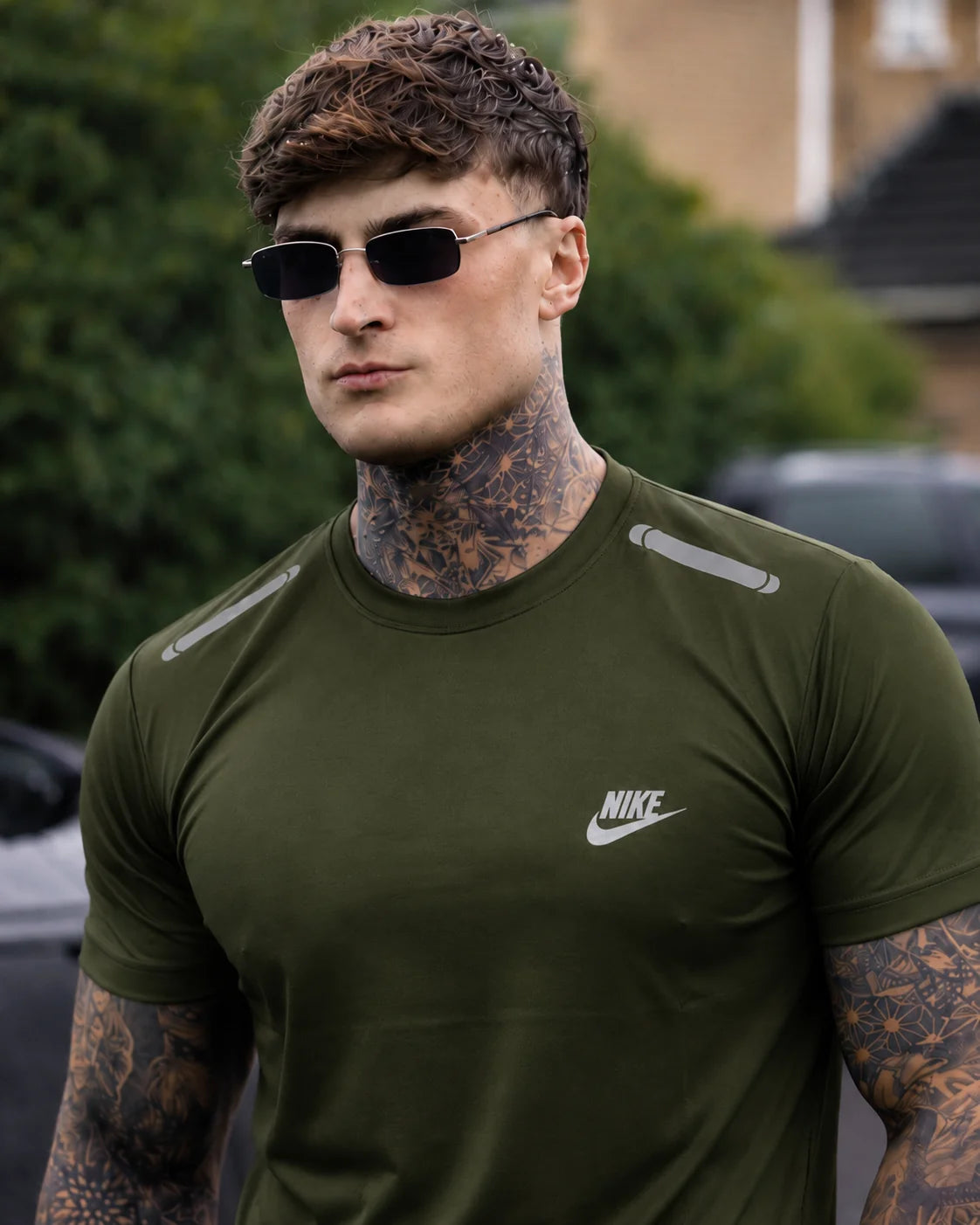 Modern Summer Shirt-OLIVE