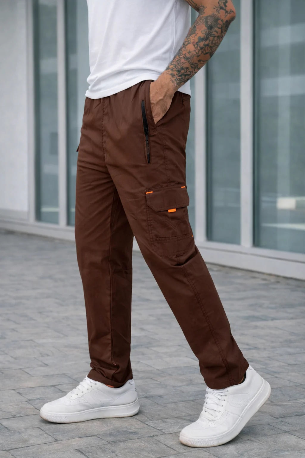 TACTICAL-COTTON CARGO-TROUSER-BROWN (Copy)